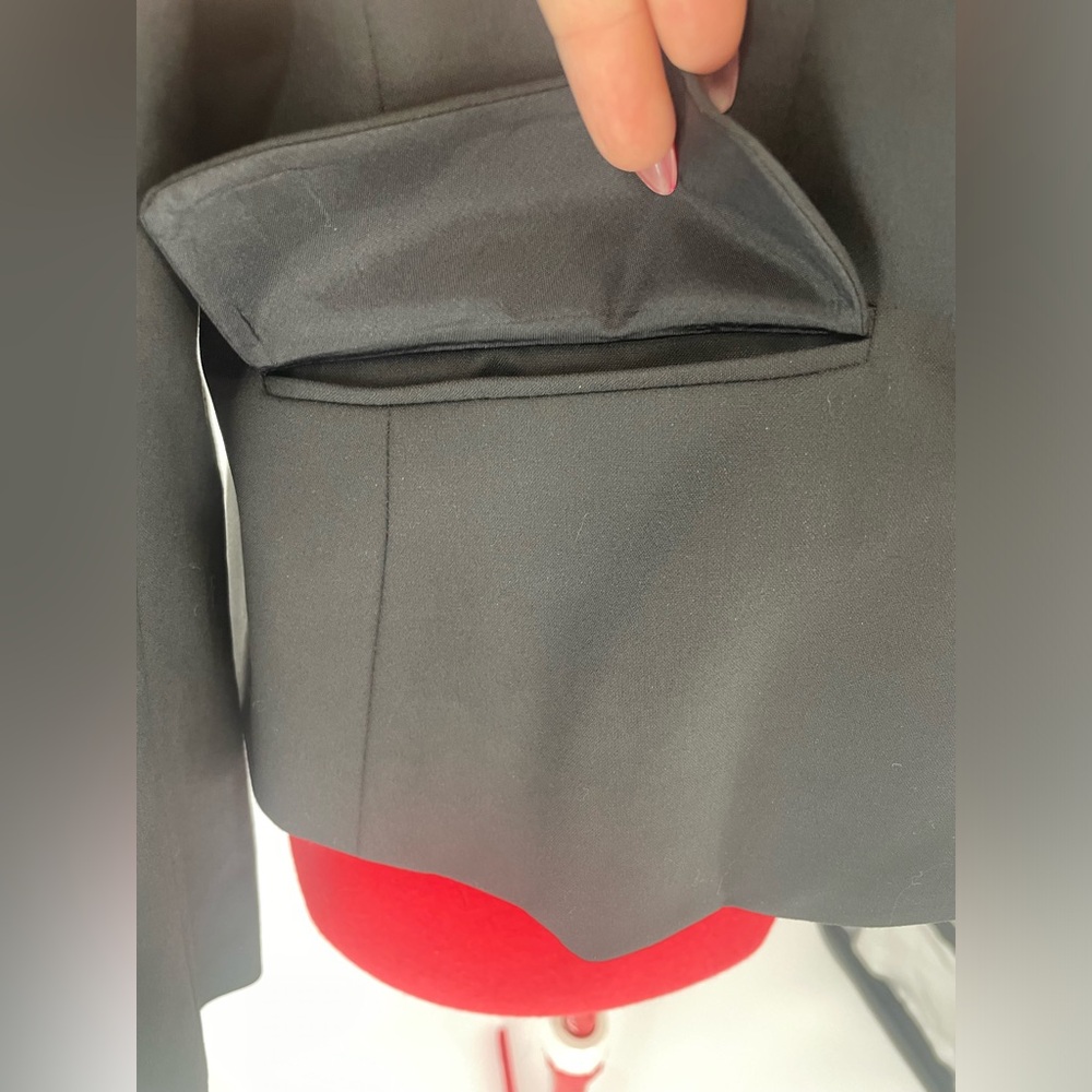 Loft Petites Black Cropped Basic Blazer With Pock… - image 8